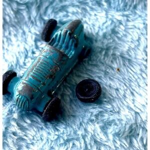 Vintage Tootsietoy 1.3" Blue 1947 Offenhauser Open Wheel Race Car (SH2)